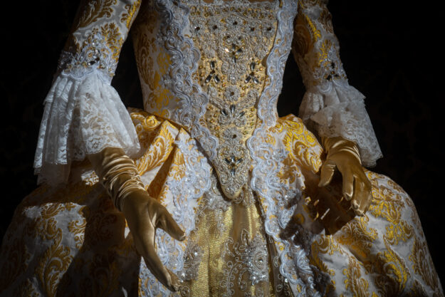 costume taglio storico lampasso donna nicolao atelier venezia 1
